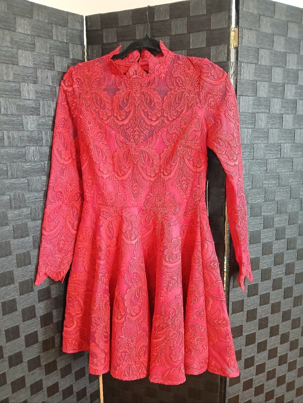 Saylor Rita Dress In Rasberry NWT Fit And Flare Party Wedding Guest HOCO Dance - Picture 3 of 9